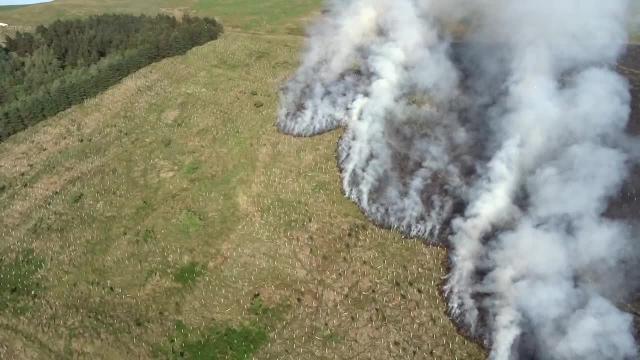 Drone Rivington fire