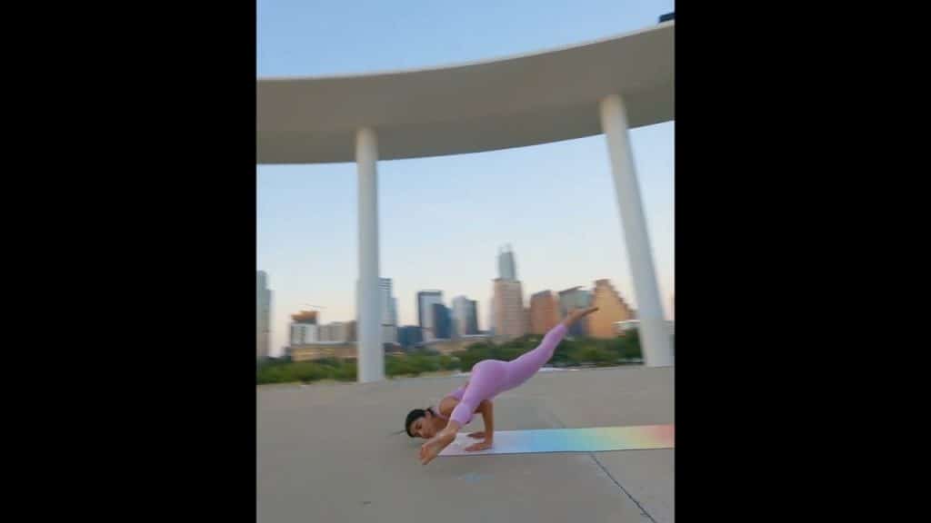 Yoga + Drone #shorts #fpv