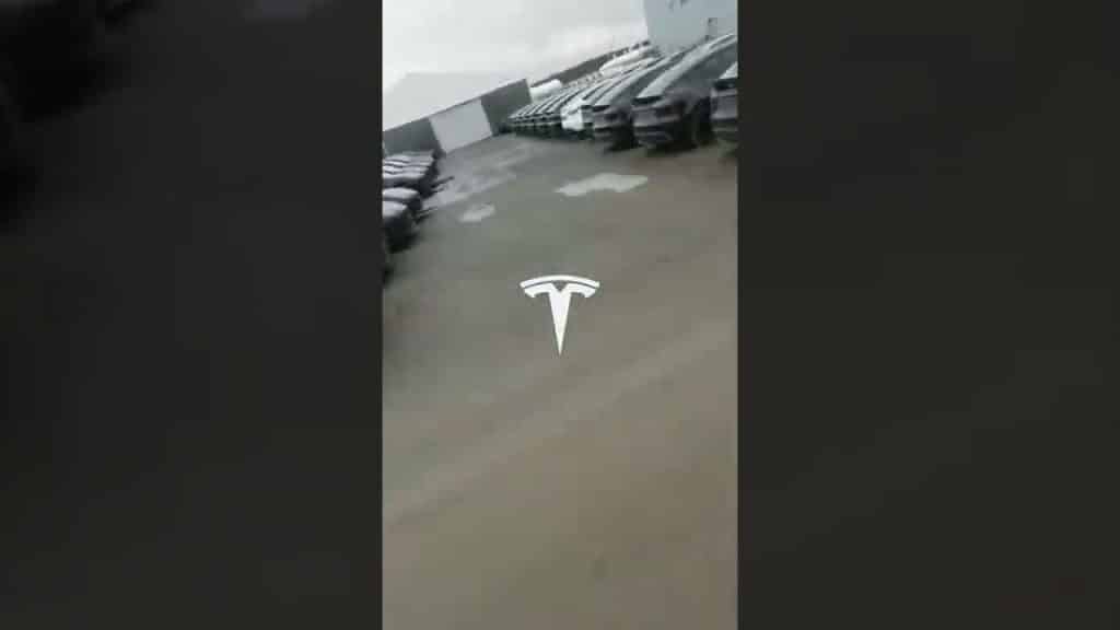 CRAZY Fast Drone at Tesla Giga Factory