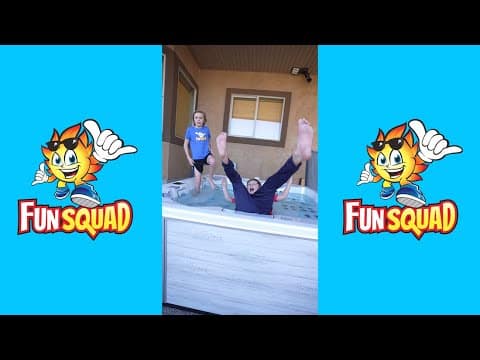 Kade Falls Into Hot Tub #shorts