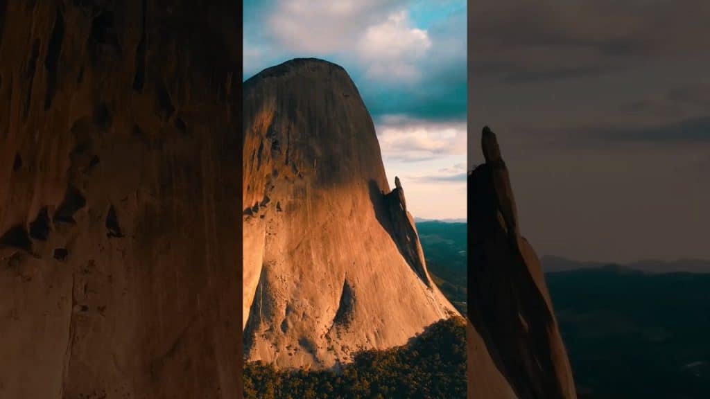 Pedra Azul - ES vista por um drone! Paisagem incrível 😍 #drone #dji #djimini2