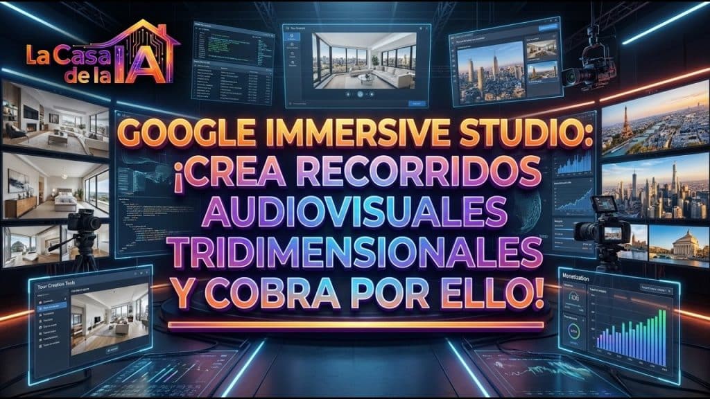 GOOGLE IMMERSIVE STUDIO: ¡CREA RECORRIDOS AUDIOVISUALES TRIDIMENSIONALES Y COBRA POR ELLO! 🗺️🎬🚀